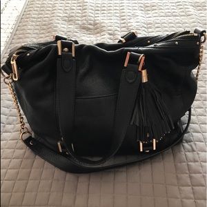 Black leather Juicy Couture purse